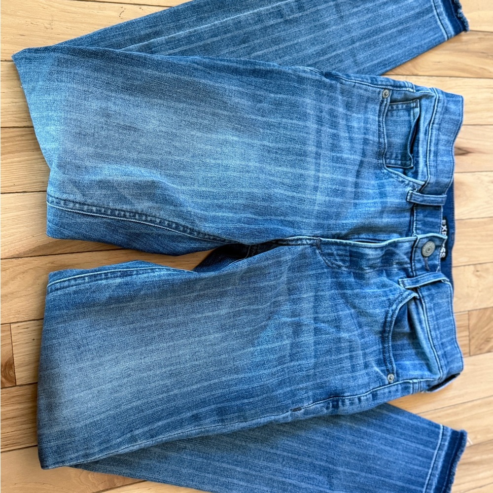 Express Blue Straight Leg Denim Jeans - Picture 5 of 10